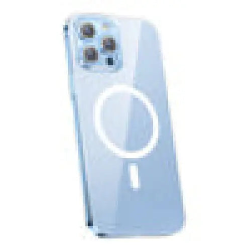 Phone case Baseus Magnetic Crystal Clear for iPhone 13 Pro (transparent) with all-tempered-glass screen protector