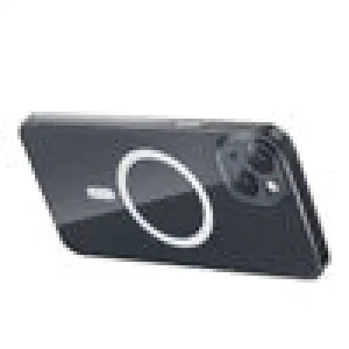 Phone case Baseus Magnetic Crystal Clear for iPhone 13 (transparent) with all-tempered-glass screen protector