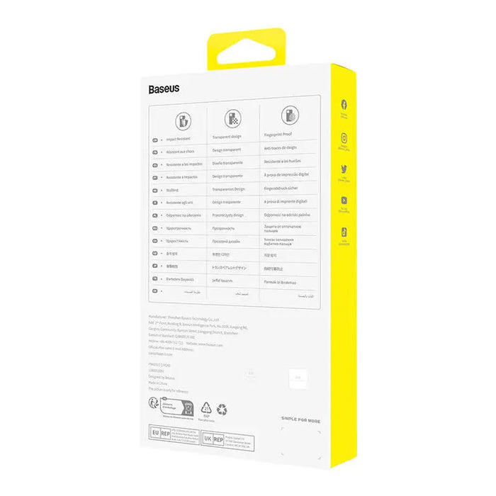 Phone Case for iP 14 Baseus OS-Lucent Series (Clear) - Protective cases for smartphones<<<Cases<<<GSM