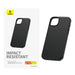 Phone Case for iPhone 15 Baseus Fauxther Series (Black) - Protective cases for smartphones<<<Cases<<<GSM