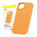 Phone Case for iPhone 15 Pro Baseus Fauxther Series (Orange) - Protective cases for smartphones<<<Cases<<<GSM