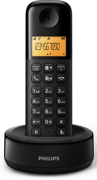 Phone Philips D1601B/53 - Безжични телефони<<<Телефони и радиостанции<<<Телефони и таблети<<<TechMart