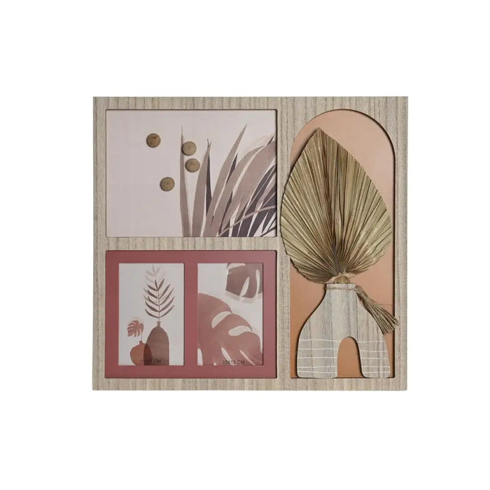 Photo frame DKD Home Decor 43 x 1,2 x 40 cm Natural Multicolour MDF Wood Boho - Декорация и Осветление<<<Дом