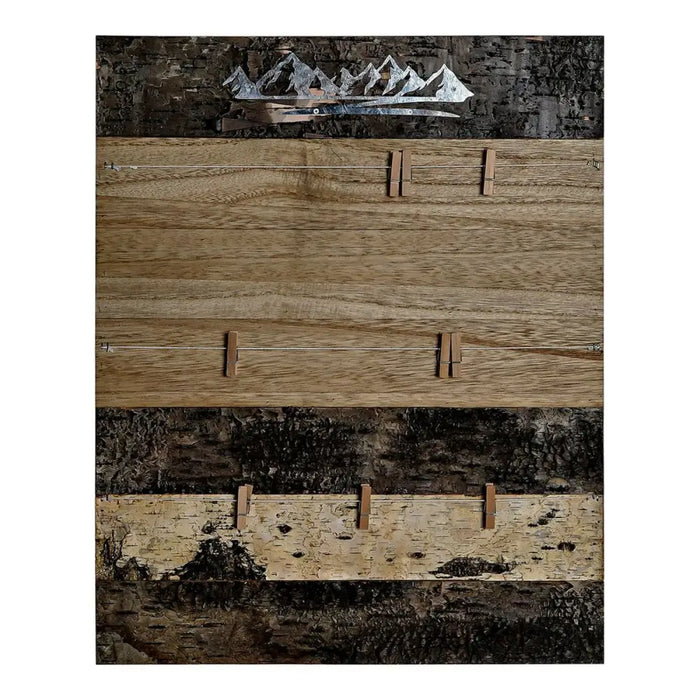 Photo frame DKD Home Decor Brown Wood Metal Aluminium Natural 40 x 2 x 50 cm - Декорация и Осветление<<<Дом