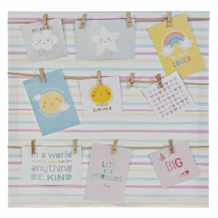 Photo frame DKD Home Decor Sunshine Multicolour Canvas Baby 50 x 2 x 50 cm - Декорация и Осветление<<<Дом