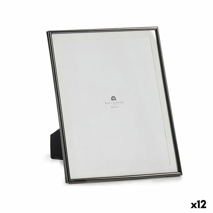 Photo frame Gift Decor Black Crystal Steel (12 Units) - Декорация и Осветление<<<Дом Градина<<<BigBuy&&&Рамки за