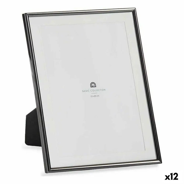 Photo frame Gift Decor Black Crystal Steel (12 Units) - Декорация и Осветление<<<Дом Градина<<<BigBuy&&&Рамки за