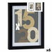 Photo frame Gift Decor Black Glass MDF Wood 18 x 24 cm (6 Units) - Декорация и Осветление<<<Дом