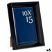 Photo frame Gift Decor Black Glass Plastic (6 Units) - Декорация и Осветление<<<Дом Градина<<<BigBuy&&&Рамки за