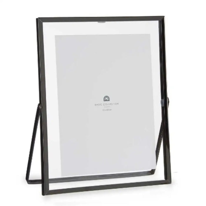 Photo frame Gift Decor Black Metal Glass Plastic (12 Units) - Декорация и Осветление<<<Дом Градина<<<BigBuy&&&Рамки за