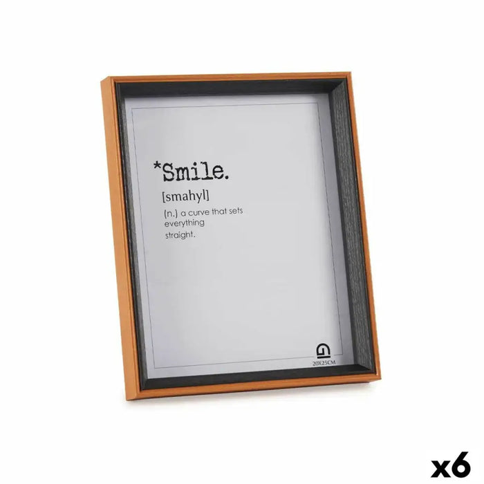 Photo frame Gift Decor Brown Black Crystal MDF Wood (6 Units) - Декорация и Осветление<<<Дом Градина<<<BigBuy&&&Рамки