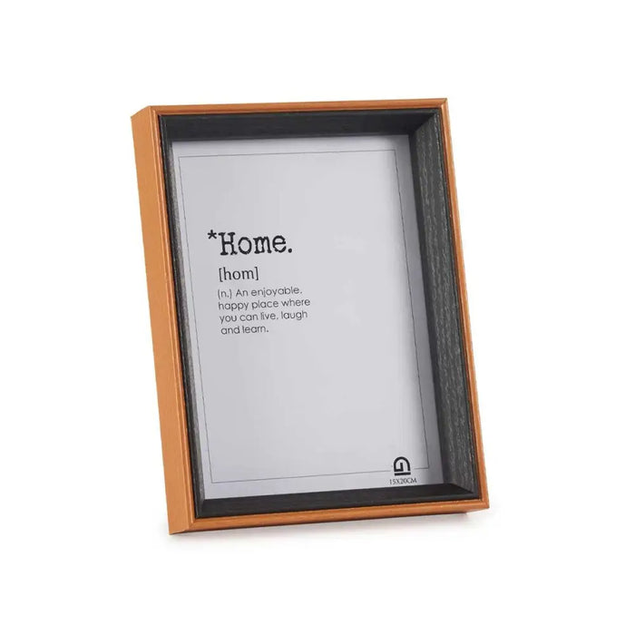 Photo frame Gift Decor Brown Black Crystal MDF Wood (6 Units) - Декорация и Осветление<<<Дом Градина<<<BigBuy&&&Рамки