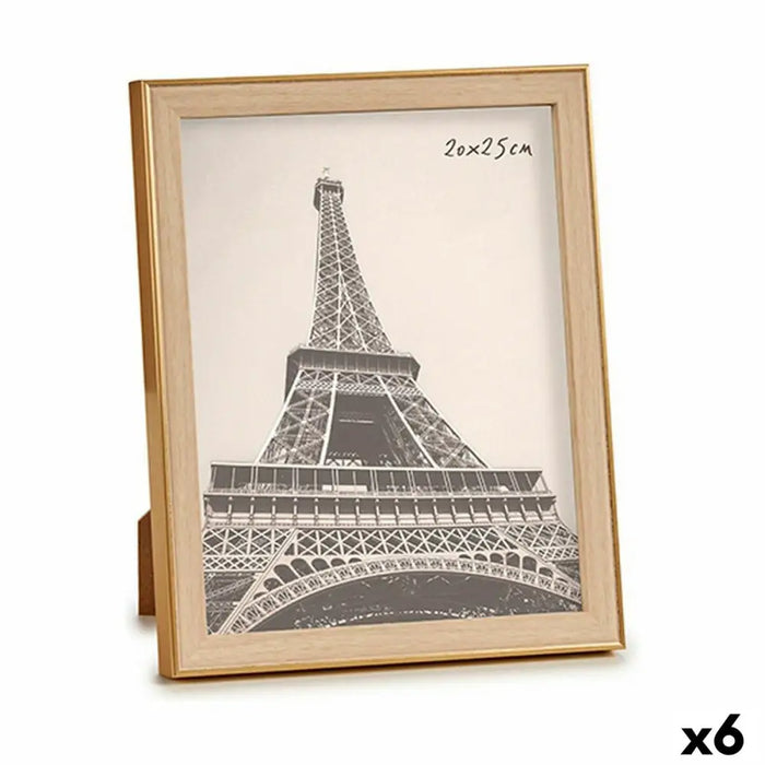 Photo frame Gift Decor Brown Golden Glass polypropylene (6 Units) - Декорация и Осветление<<<Дом