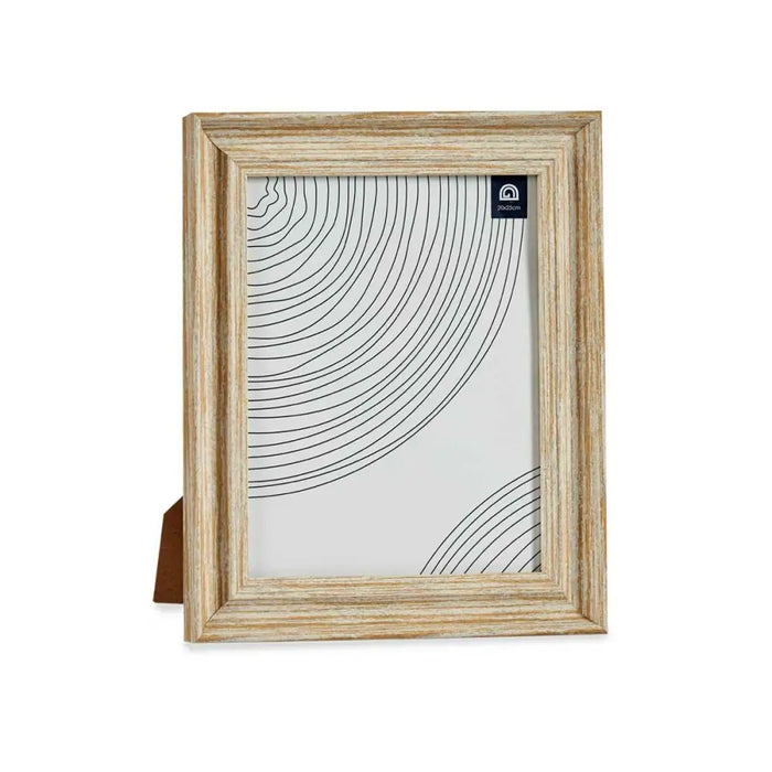 Photo frame Gift Decor Brown Golden Wood Crystal Plastic (6 Units) - Декорация и Осветление<<<Дом