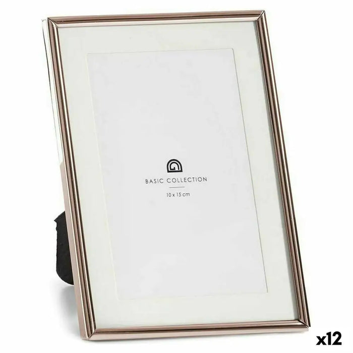 Photo frame Gift Decor Copper Crystal Steel (12 Units) - Декорация и Осветление<<<Дом Градина<<<BigBuy&&&Рамки за