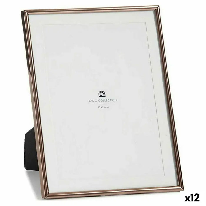 Photo frame Gift Decor Copper Crystal Steel (12 Units) - Декорация и Осветление<<<Дом Градина<<<BigBuy&&&Рамки за