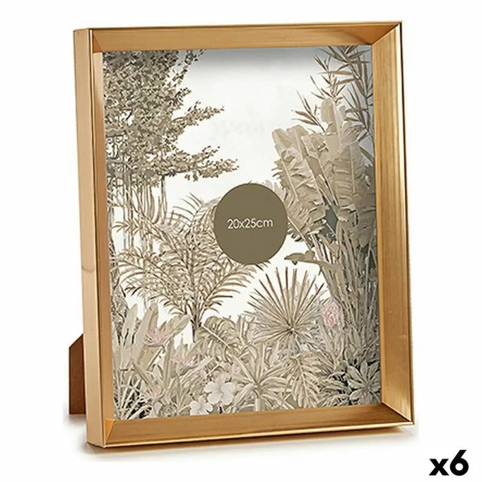 Photo frame Gift Decor Golden Glass Plastic (6 Units) - Декорация и Осветление<<<Дом Градина<<<BigBuy&&&Рамки за