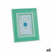 Photo frame Gift Decor Green Crystal Plastic (6 Units) - Декорация и Осветление<<<Дом Градина<<<BigBuy&&&Рамки за