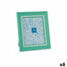 Photo frame Gift Decor Green Crystal Plastic (6 Units) - Декорация и Осветление<<<Дом Градина<<<BigBuy&&&Рамки за