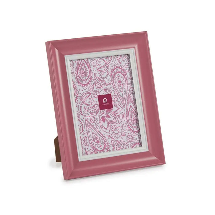 Photo frame Gift Decor Pink Crystal Plastic (6 Units) - Декорация и Осветление<<<Дом Градина<<<BigBuy&&&Рамки за
