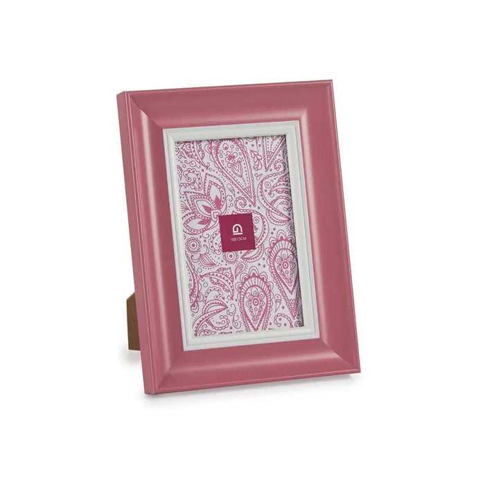 Photo frame Gift Decor Pink Crystal Plastic (6 Units) - Декорация и Осветление<<<Дом Градина<<<BigBuy&&&Рамки за