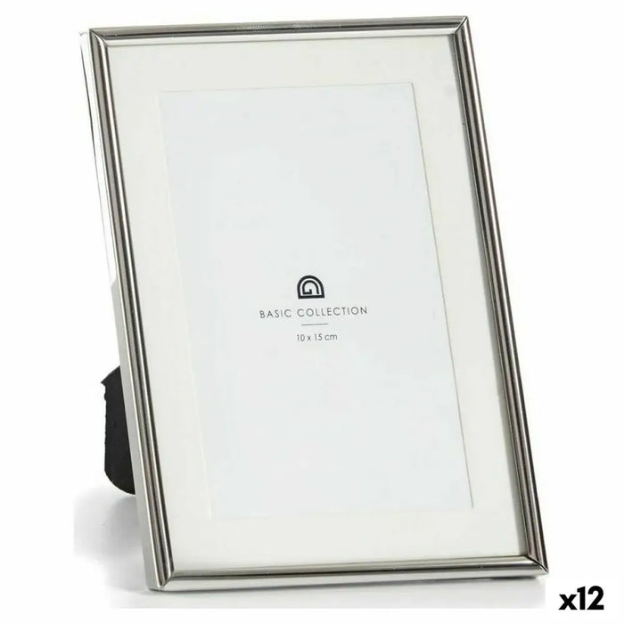Photo frame Gift Decor Silver Crystal Steel (12 Units) - Декорация и Осветление<<<Дом Градина<<<BigBuy&&&Рамки за