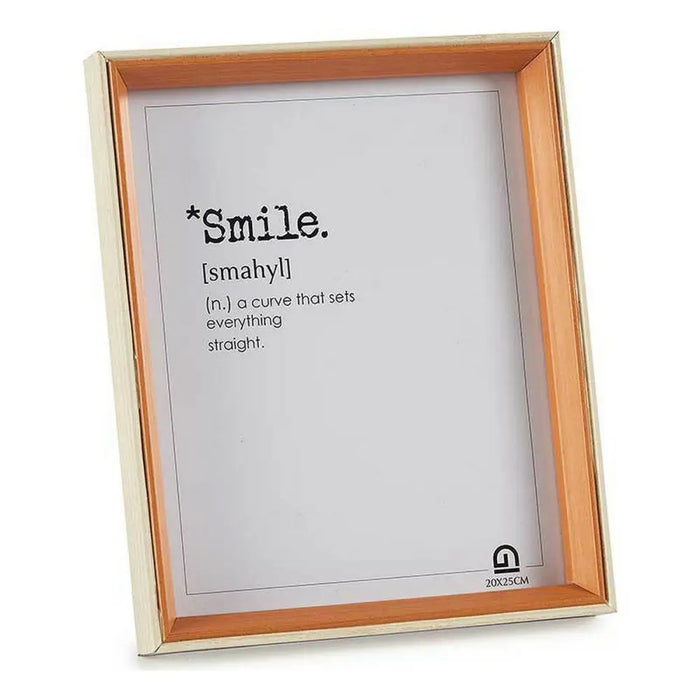 Photo frame Gift Decor White Brown Crystal MDF Wood (6 Units) - Декорация и Осветление<<<Дом Градина<<<BigBuy&&&Рамки