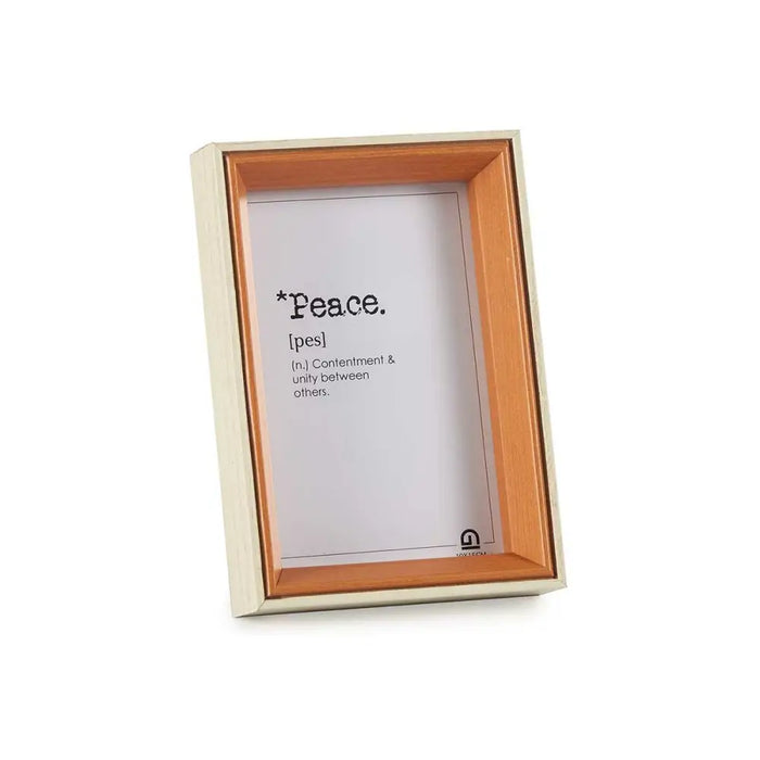 Photo frame Gift Decor White Brown Crystal MDF Wood (6 Units) - Декорация и Осветление<<<Дом Градина<<<BigBuy&&&Рамки