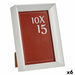 Photo frame Gift Decor White Glass Plastic (6 Units) - Декорация и Осветление<<<Дом Градина<<<BigBuy&&&Рамки за