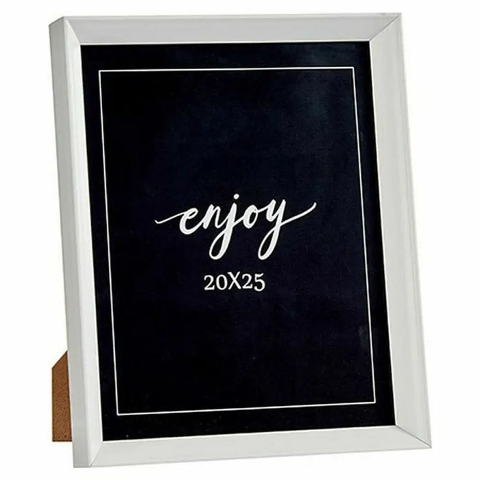 Photo frame Gift Decor White Glass Plastic (6 Units) - Декорация и Осветление<<<Дом Градина<<<BigBuy&&&Рамки за