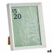 Photo frame Gift Decor White Glass Plastic (6 Units) - Декорация и Осветление<<<Дом Градина<<<BigBuy&&&Рамки за