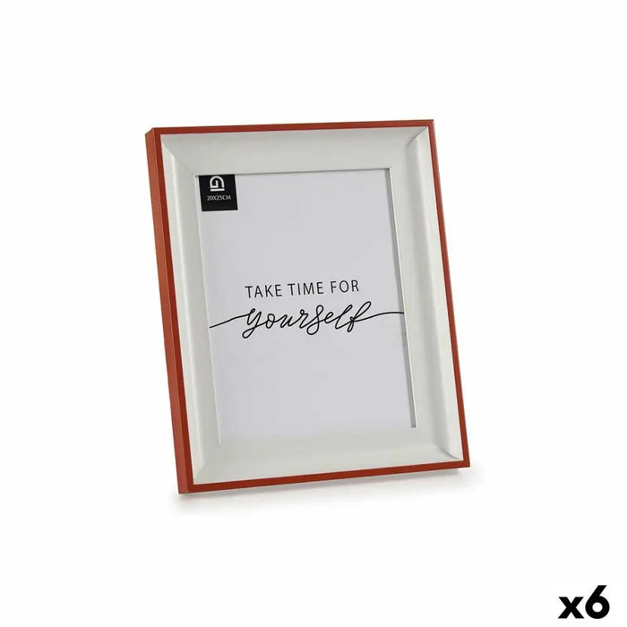 Photo frame Gift Decor White Red Crystal Plastic (6 Units) - Декорация и Осветление<<<Дом Градина<<<BigBuy&&&Рамки за