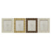 Photo frame Home ESPRIT Beige Natural Crystal polystyrene Scandinavian 20,5 x 2 x 25,5 cm (4 Units) - Декорация и