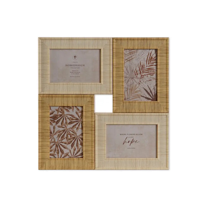 Photo frame Home ESPRIT Beige Natural Crystal polystyrene Scandinavian 36 X 2 X 36 cm - Декорация и Осветление<<<Дом
