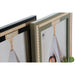 Photo frame Home ESPRIT Black Green Natural Crystal MDF Wood Scandinavian 26,5 x 2 x 31,5 cm (2 Units) - Декорация и