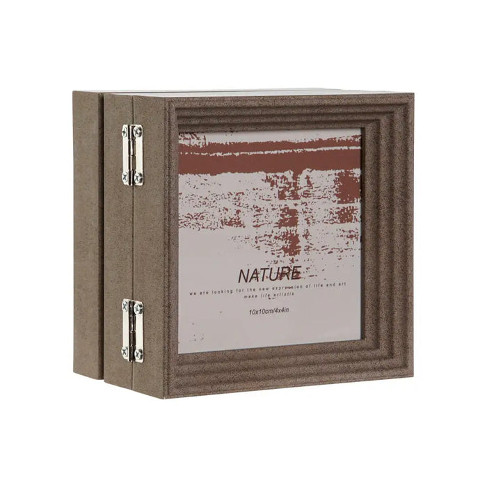 Photo frame Home ESPRIT Brown Beige Crystal polystyrene 38 X 3 X 12 cm (2 Units) - Декорация и Осветление<<<Дом