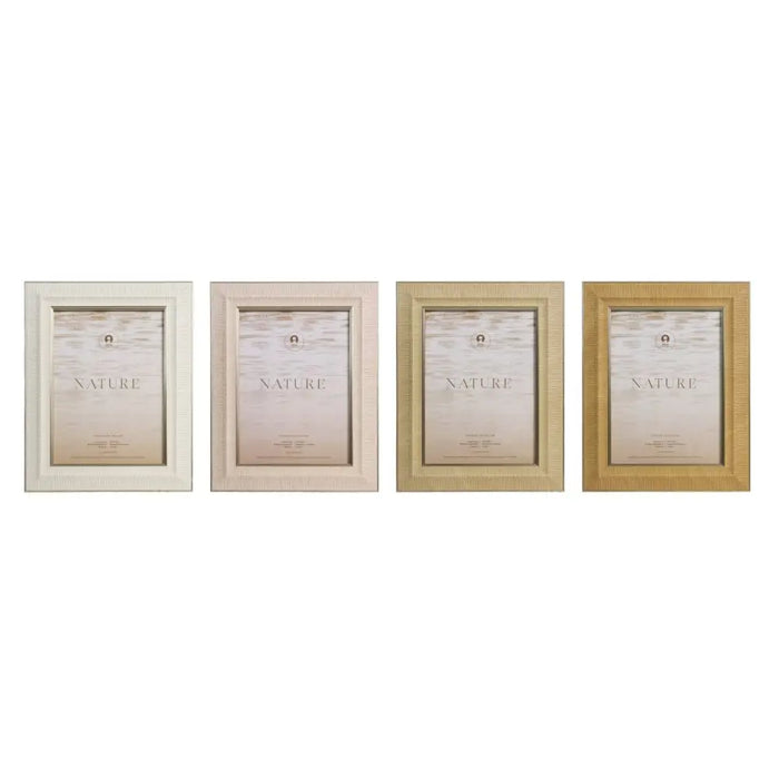 Photo frame Home ESPRIT Brown Beige Crystal polystyrene Scandi (4 Units) - Декорация и Осветление<<<Дом