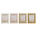Photo frame Home ESPRIT Brown Beige Crystal polystyrene Scandi (4 Units) - Декорация и Осветление<<<Дом