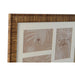Photo frame Home ESPRIT Brown Beige Natural Ivory Crystal polystyrene Scandinavian 34 X 2 X 38 cm (4 Units) - Декорация