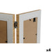 Photo frame Home ESPRIT Brown Beige Natural Ivory Crystal polystyrene Scandinavian 31 X 2 X 21 cm (4 Units) - Декорация