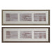 Photo frame Home ESPRIT Brown Natural Crystal polystyrene Urban 56 X 3 X 18 cm (2 Units) - Декорация и Осветление<<<Дом