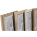 Photo frame Home ESPRIT Crystal MDF Wood Scandinavian 23 x 2,8 x 28 cm (4 Units) - Декорация и Осветление<<<Дом