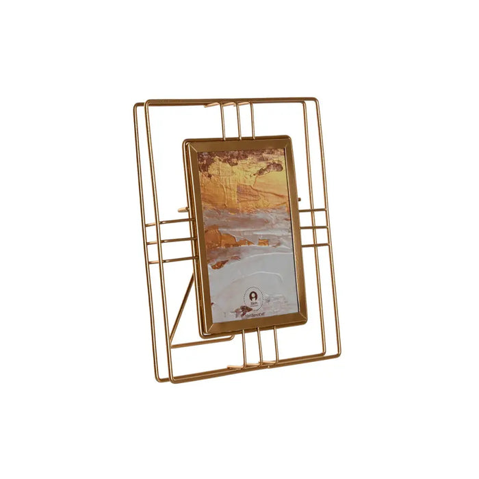 Photo frame Home ESPRIT Golden Metal Crystal 17,5 x 2,5 x 22,5 cm (12 Units) - Декорация и Осветление<<<Дом