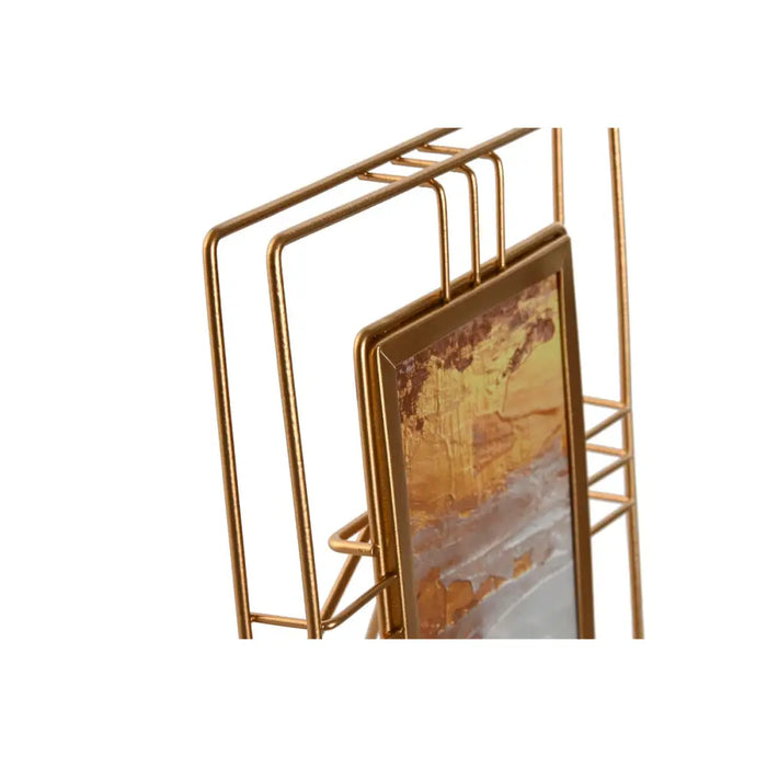 Photo frame Home ESPRIT Golden Metal Crystal 17,5 x 2,5 x 22,5 cm (12 Units) - Декорация и Осветление<<<Дом