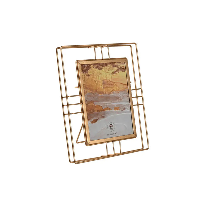 Photo frame Home ESPRIT Golden Metal Crystal 18,5 x 2,5 x 23,5 cm (12 Units) - Декорация и Осветление<<<Дом