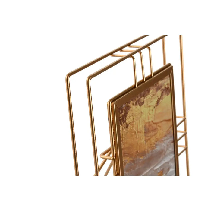 Photo frame Home ESPRIT Golden Metal Crystal 18,5 x 2,5 x 23,5 cm (12 Units) - Декорация и Осветление<<<Дом