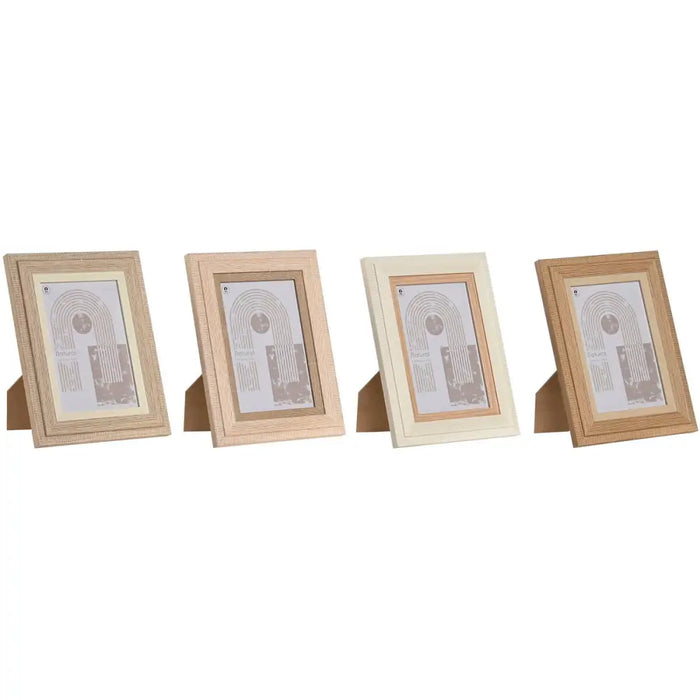 Photo frame Home ESPRIT Multicolour Crystal MDF Wood Scandinavian 13 x 2,8 x 18 cm (4 Units) - Рамки за