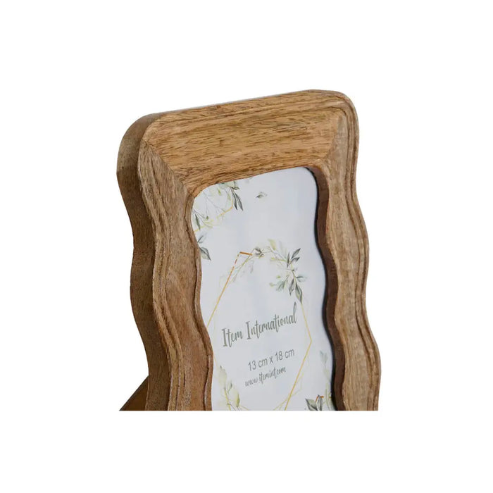 Photo frame Home ESPRIT Natural Mango wood Waves Urban 21,5 x 1,5 x 26,5 cm - Декорация и Осветление<<<Дом