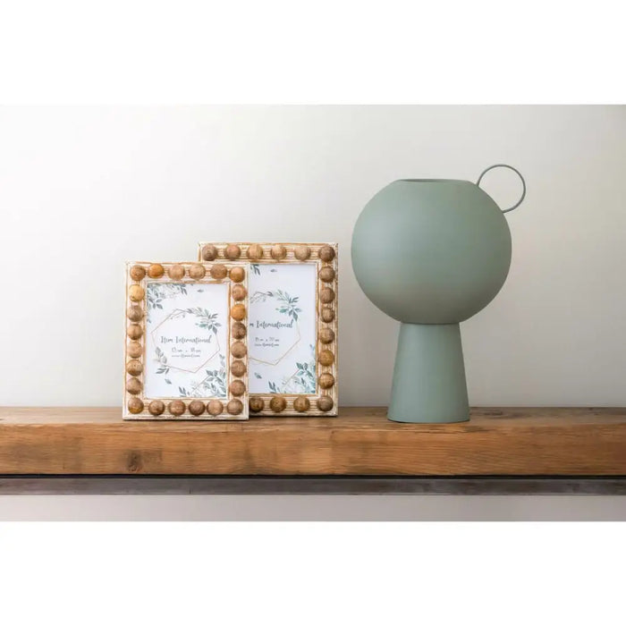 Photo frame Home ESPRIT White Brown Crystal Mango wood 21 x 3 x 26 cm - Декорация и Осветление<<<Дом