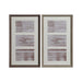 Photo frame Home ESPRIT White Brown Grey Crystal polystyrene Urban 23 X 3 X 41 cm (2 Units) - Декорация и